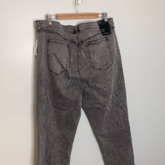 J Brand Women Gray Ruby High-Rise Slim Cigarette Denim Jean Plus Size 38/22 - Picture 6 of 10